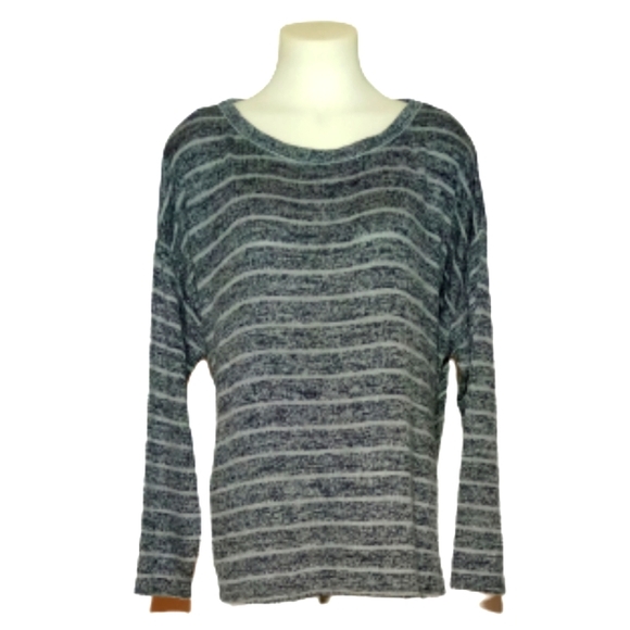 Cato Tops - Cato Gray Striped Top Sz 18/20W